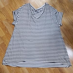 Black & White striped tunic